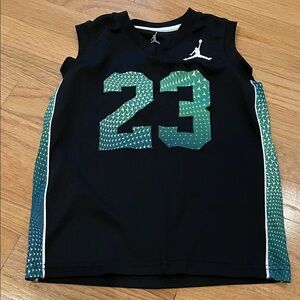 Jordan Kids Black and Green Jersey